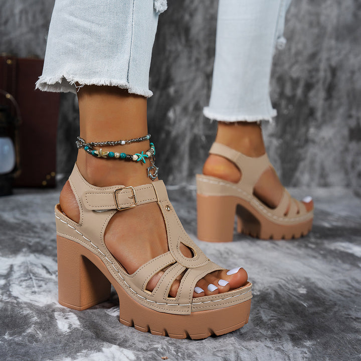 Elara™ Vintage Platform Sandals