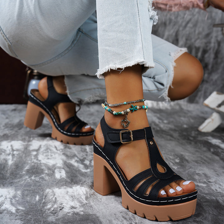 Elara™ Vintage Platform Sandals