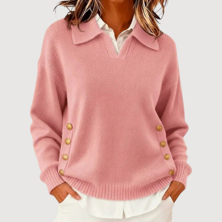 AIRA – Jumper with Button Accents