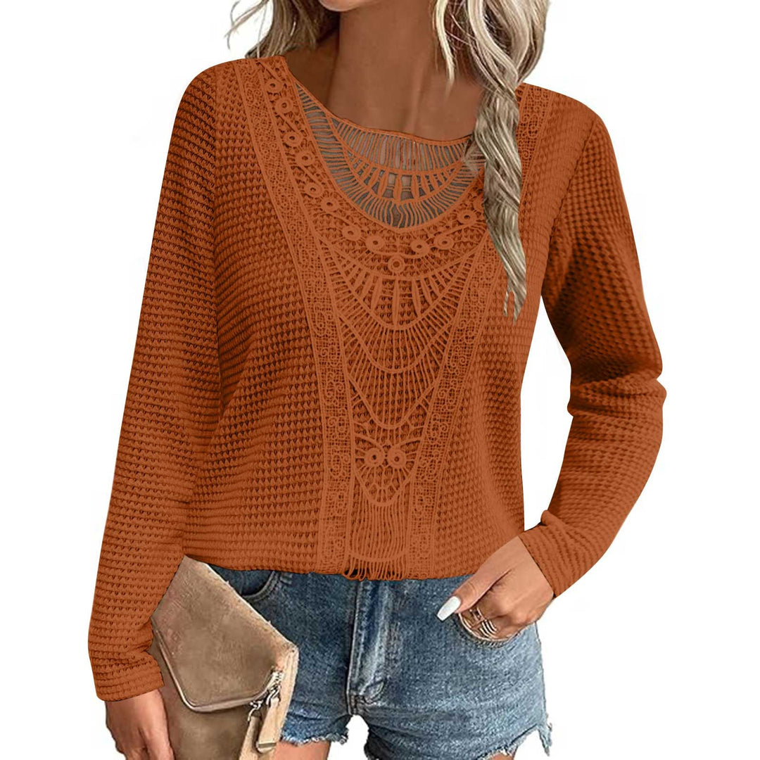 Coastal Charm Lace-Trim Tee