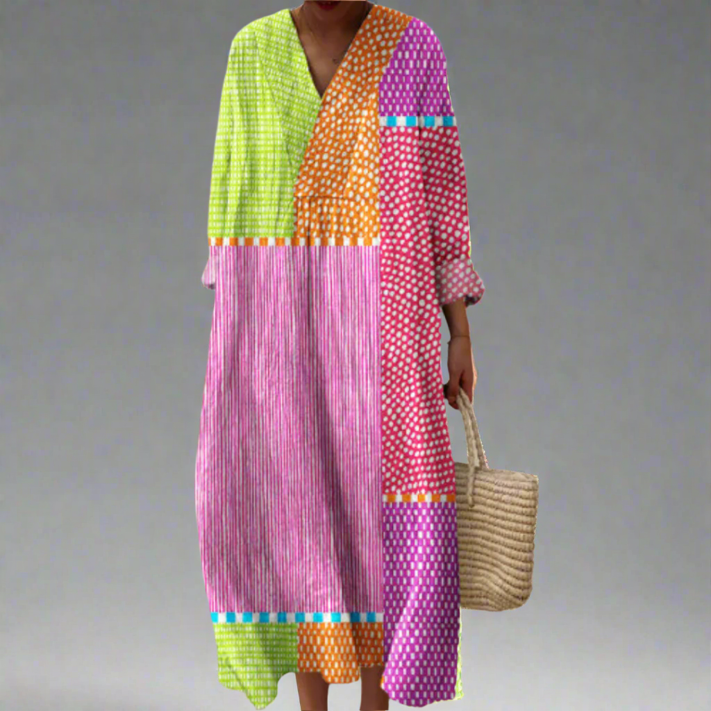SIENNA™ | Elegant Geometric Dress