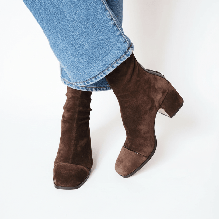 Aisling™ | Square Toe Heeled Boots