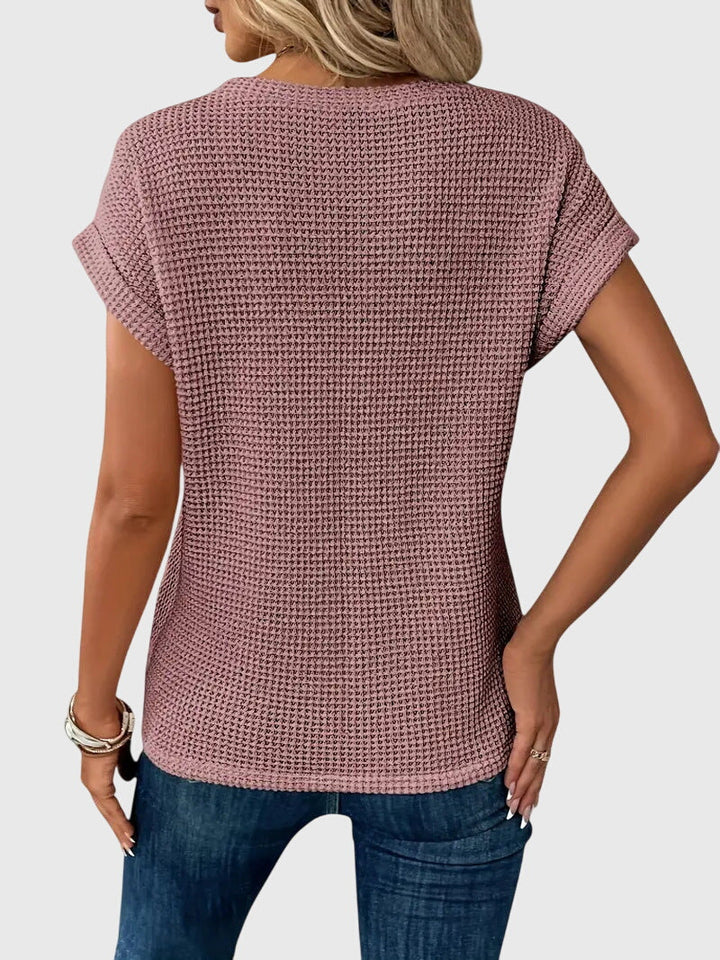 Isa™ | Elegant Blouse with Crew Neck
