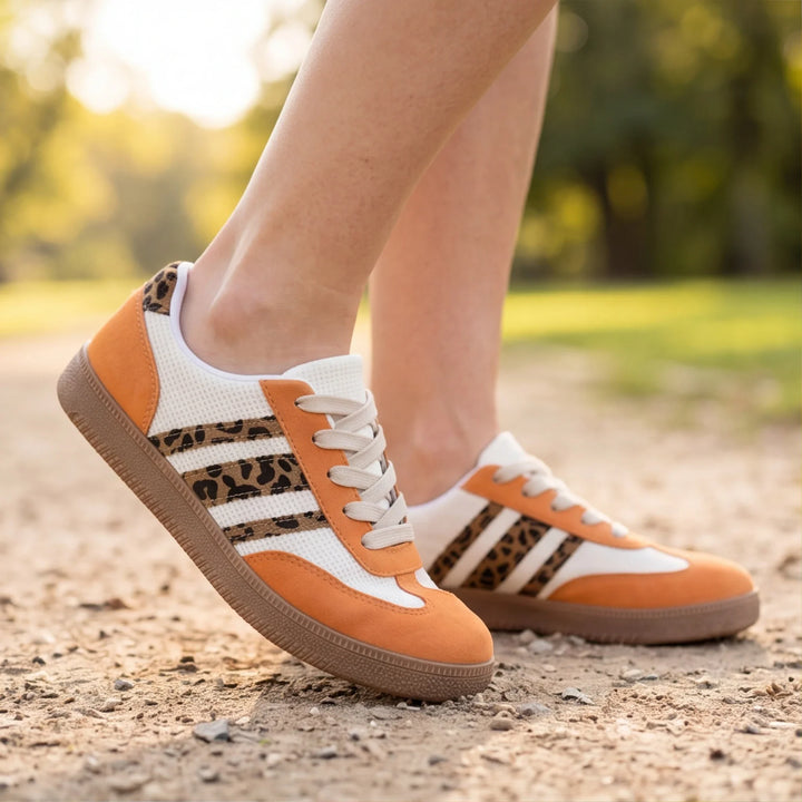 Hayes Leopard Print Trainers