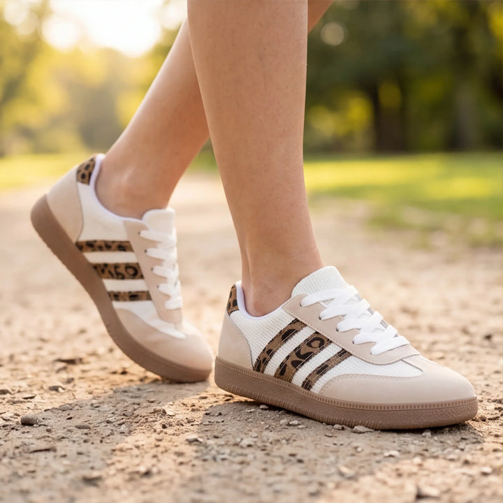 Hayes Leopard Print Trainers